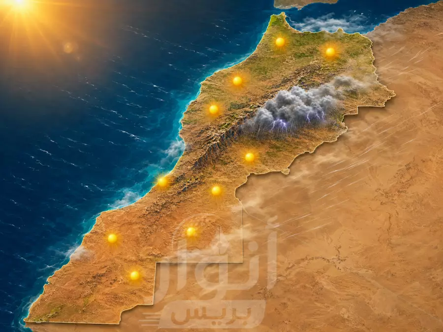 طقس يومه الجمعة و موجة حر وزخات رعدية إلى الأحد بعدد من مناطق المملكة